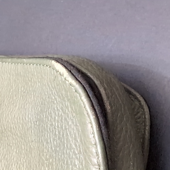 JP Ourse & CIE ,Olive Green Leather Crossbody Bag. - Picture 14 of 16
